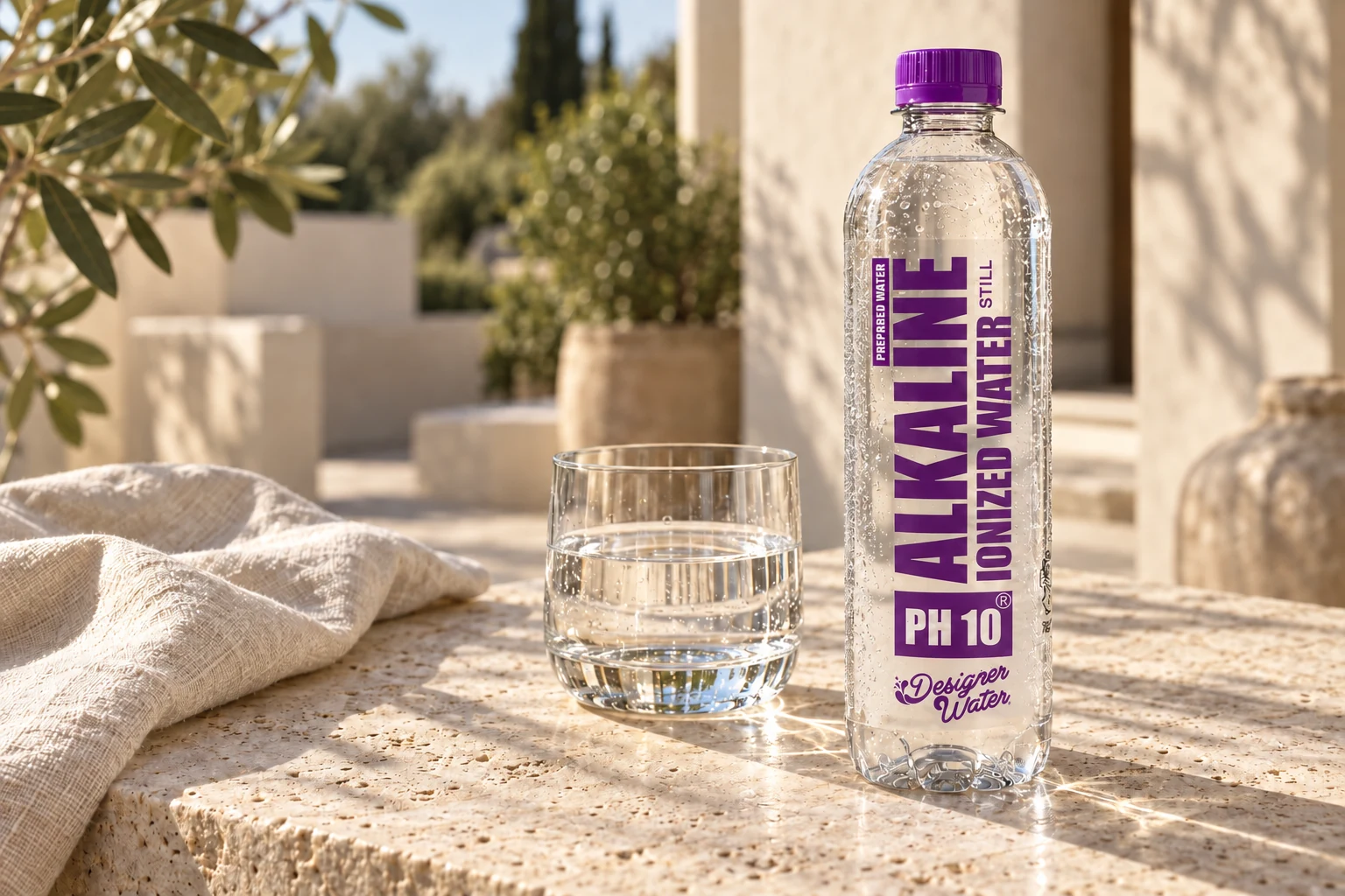 Designer Water product photography