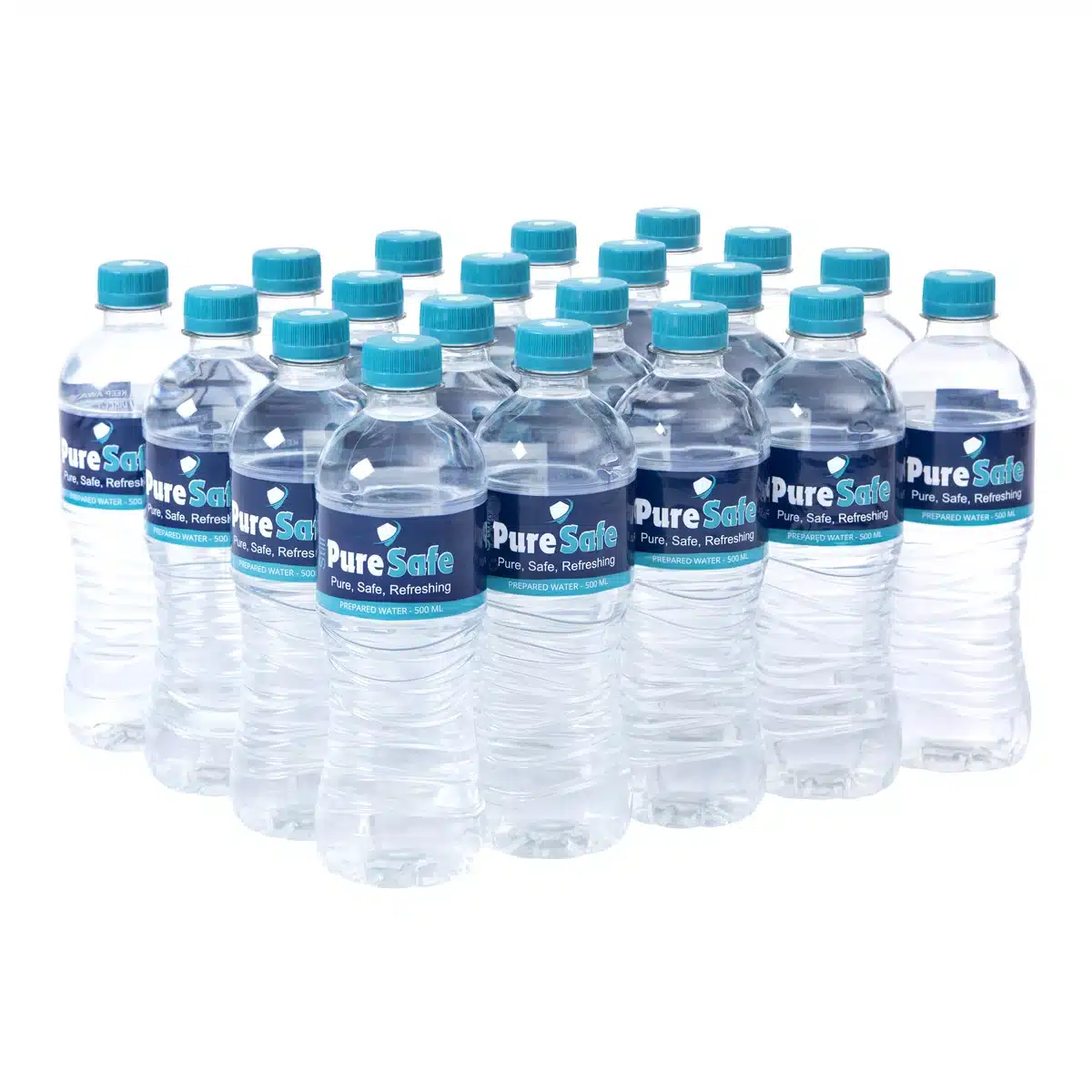 PureSafe case contents: 20 × 500ml bottles