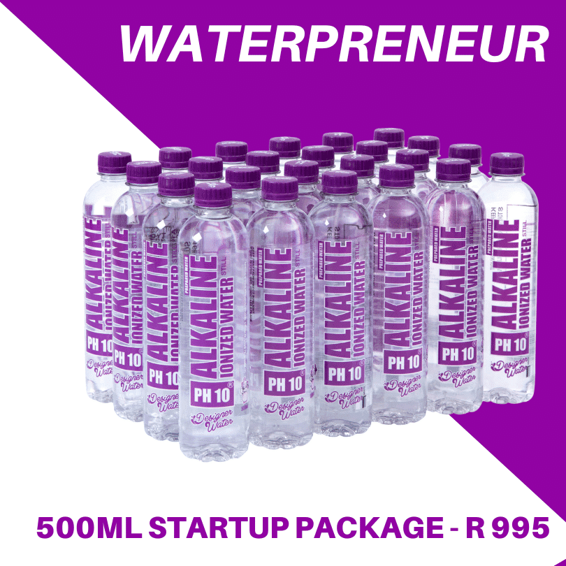 500ML Designer Water Waterpreneur startup package