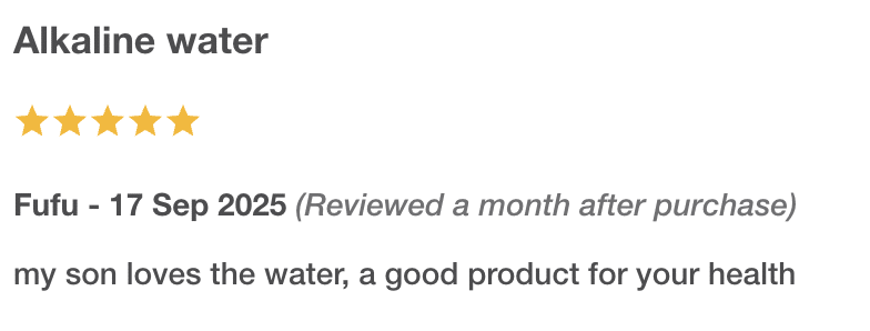 designer water testimonial