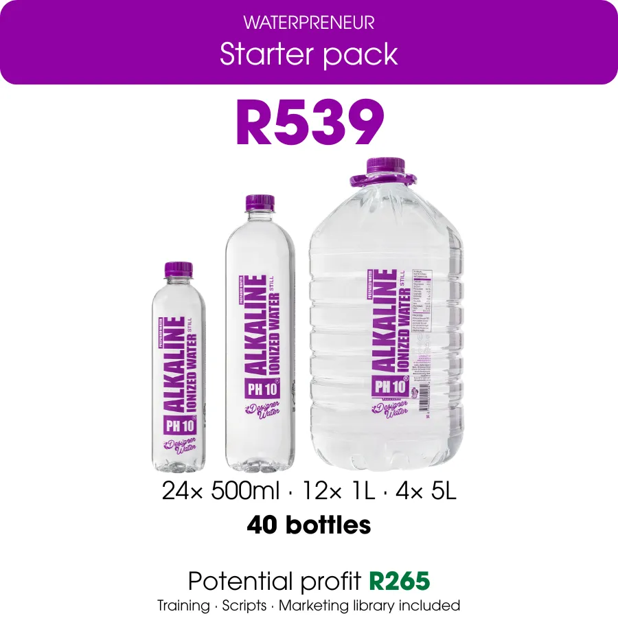 Start Your Waterpreneur Business for R539 | Designer Water SA